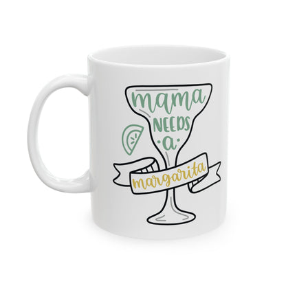Ceramic Mug - 'Mama Needs Coffee' Cute Pastel Mom Coffee Mug, Mother's Day Gift  11oz  Item #271664