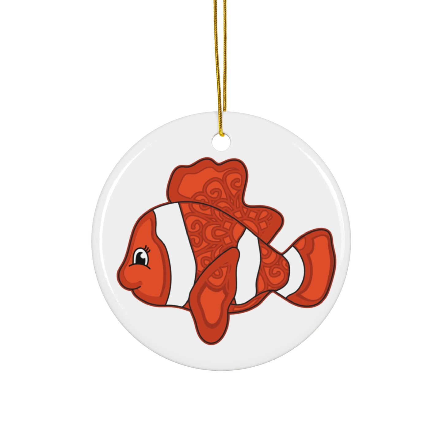 Fish Ceramic Disc Ornament       Item #3300508