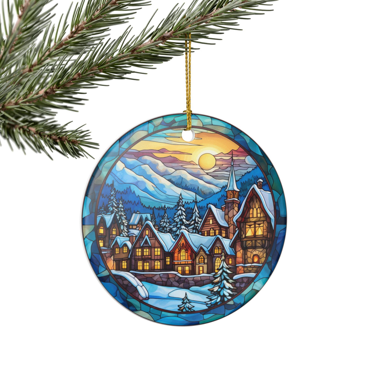 Winter Village Ceramic Ornament    Item #878822