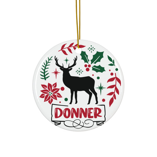 Donner Ceramic Disc Ornament          Item #9543772