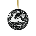 Cupid Ceramic Disc Ornament        Item #9849858