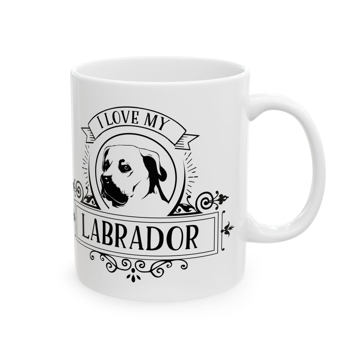 I Love My Labrador Ceramic Mug — Pet Coffee Cup 11oz   Item #249369