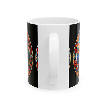 Stained Glass Cathedral Ceramic Mug 11oz   Item #384235