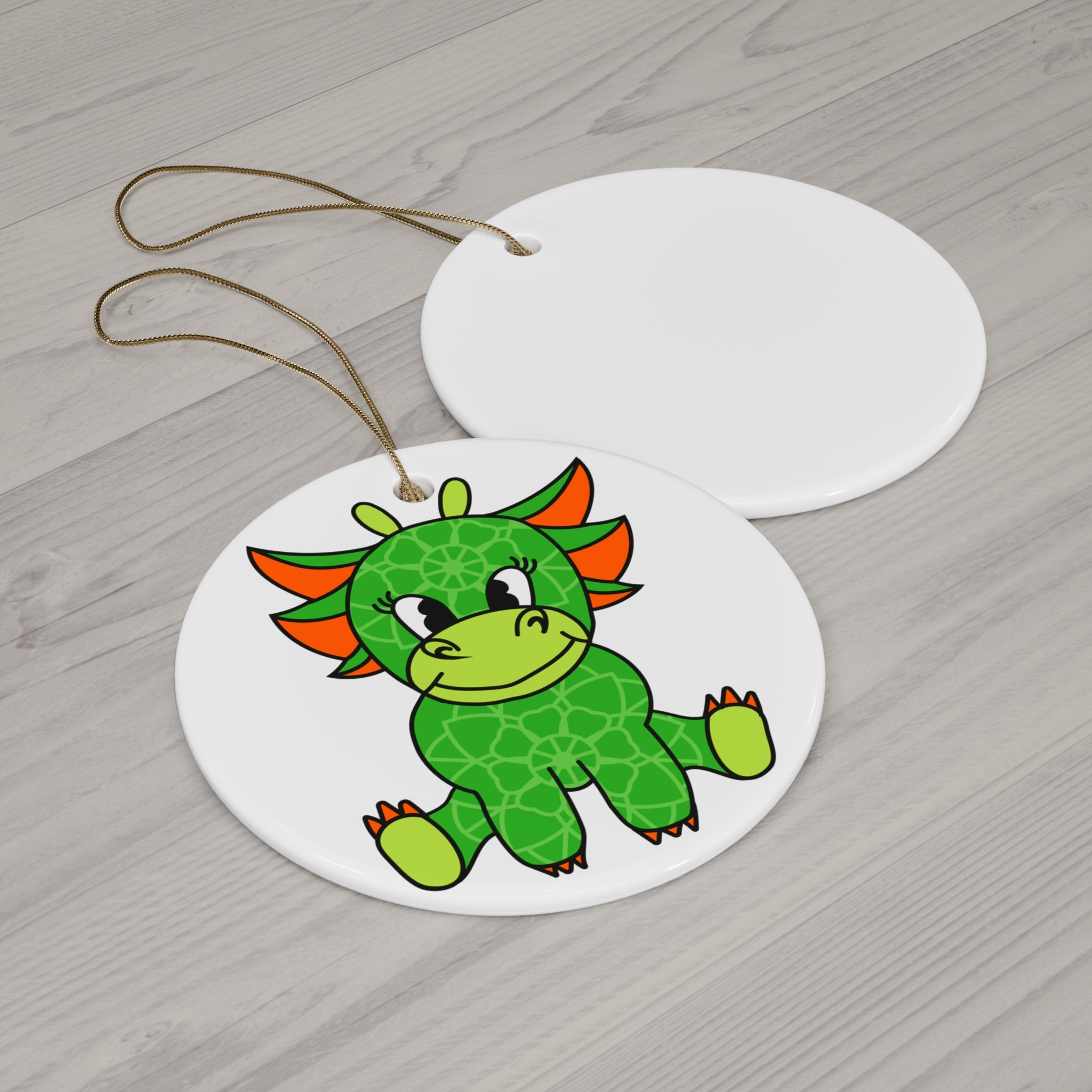 Dragon Ceramic Disc Ornament     Item #9655279