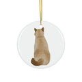 Cat Ceramic Disc Ornament           Item #790546