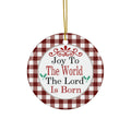 Joy To The World Ceramic Disc Ornament      Item #5332177
