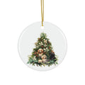 Christmas Dog Ceramic Disc Ornament                Item #7729392