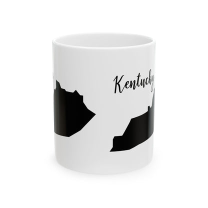 Kentucky State Silhouette Ceramic Mug – 11oz    Item #80118