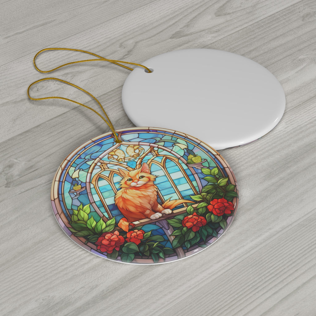 Cat Ceramic Ornament           Item #674294 - Buckshot's Bargain Barn