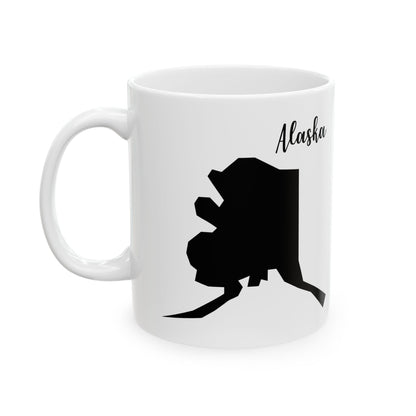 Alaska State Silhouette Ceramic Mug – 11oz    Item #770976