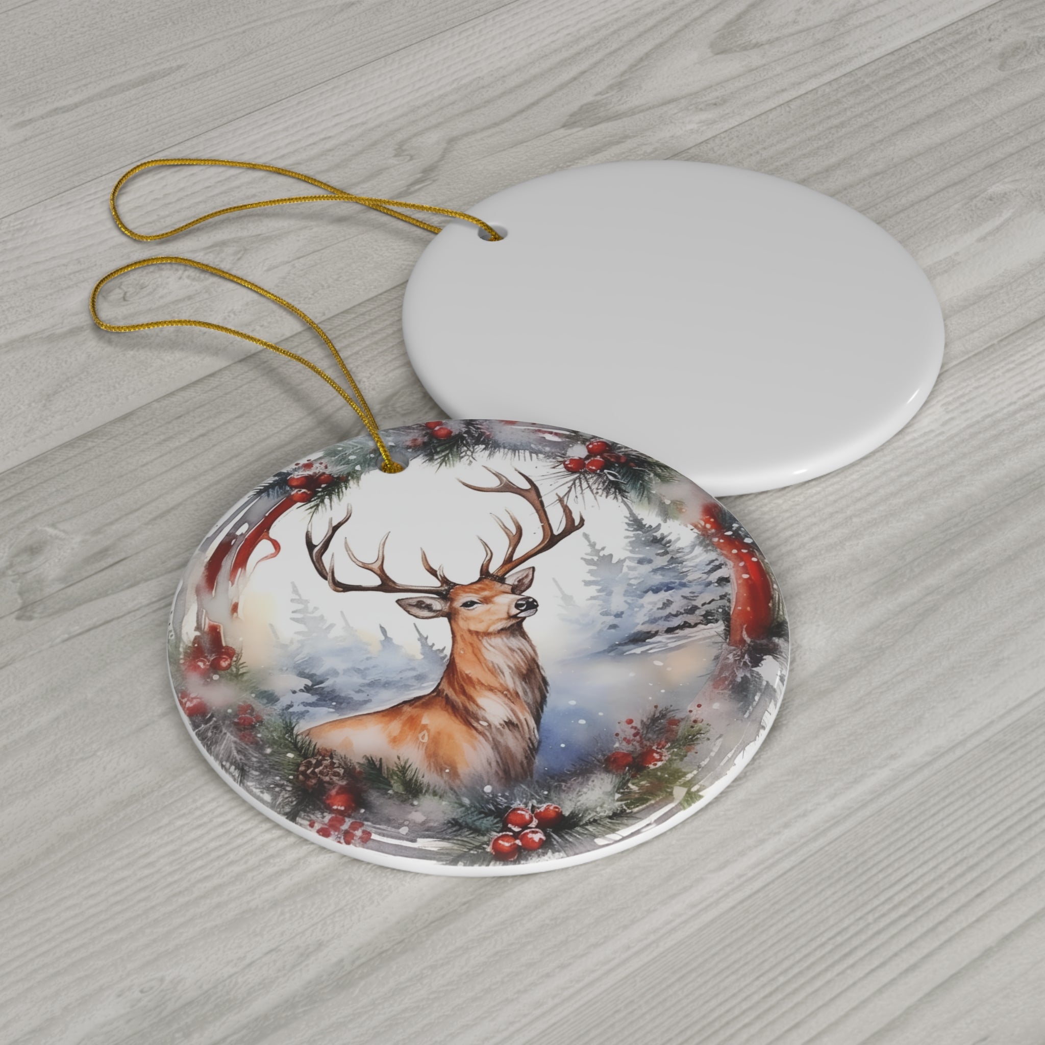Deer Ceramic Ornament         Item #6364109 - Buckshot's Bargain Barn