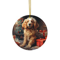 Dog Ceramic Disc Ornament          Item #3632274