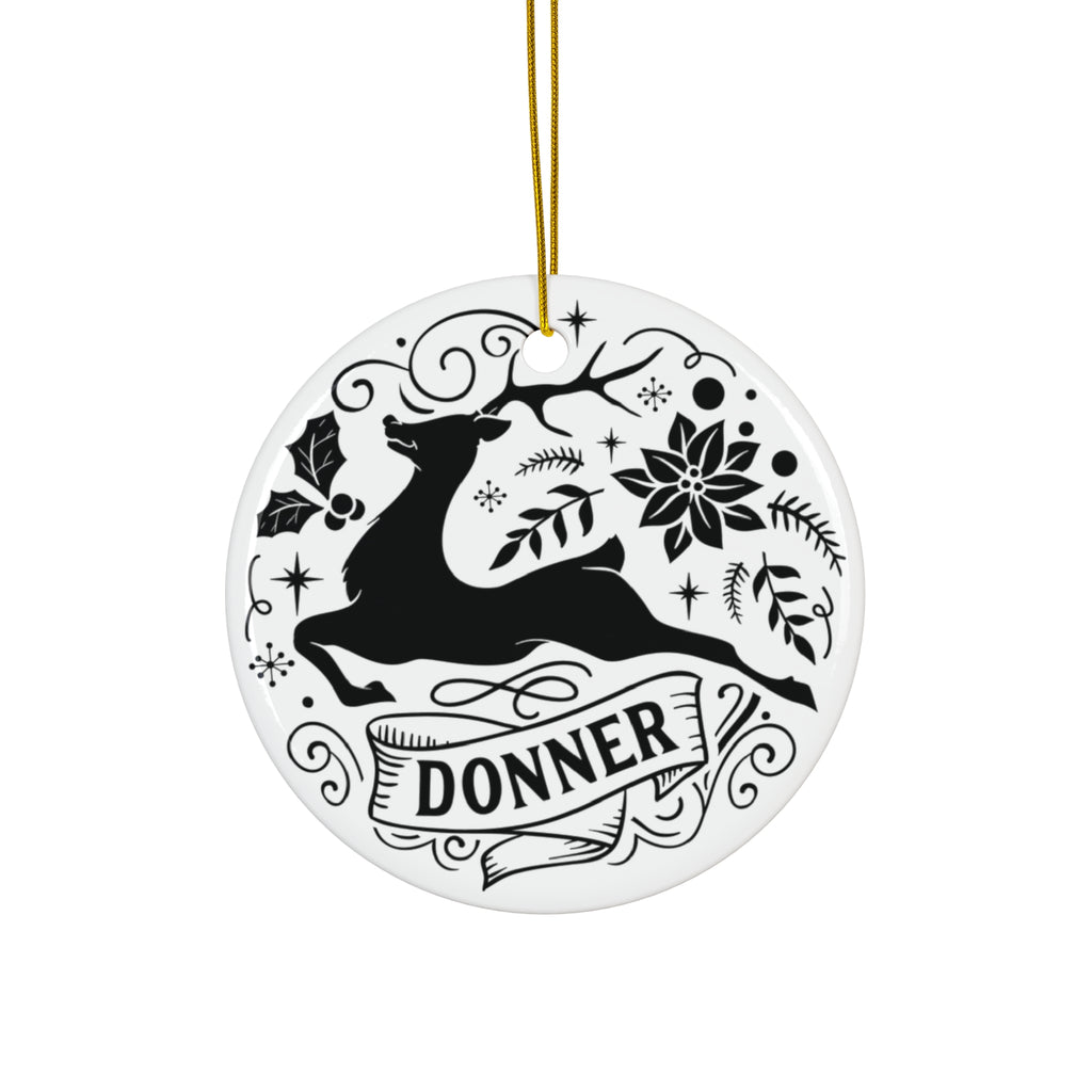Donner Reindeer Ceramic Ornament By Santa's Creations     Item #7576821 - Buckshot's Bargain Barn