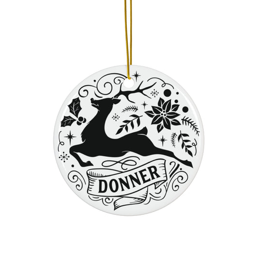 Donner Reindeer Ceramic Ornament By Santa's Creations     Item #7576821