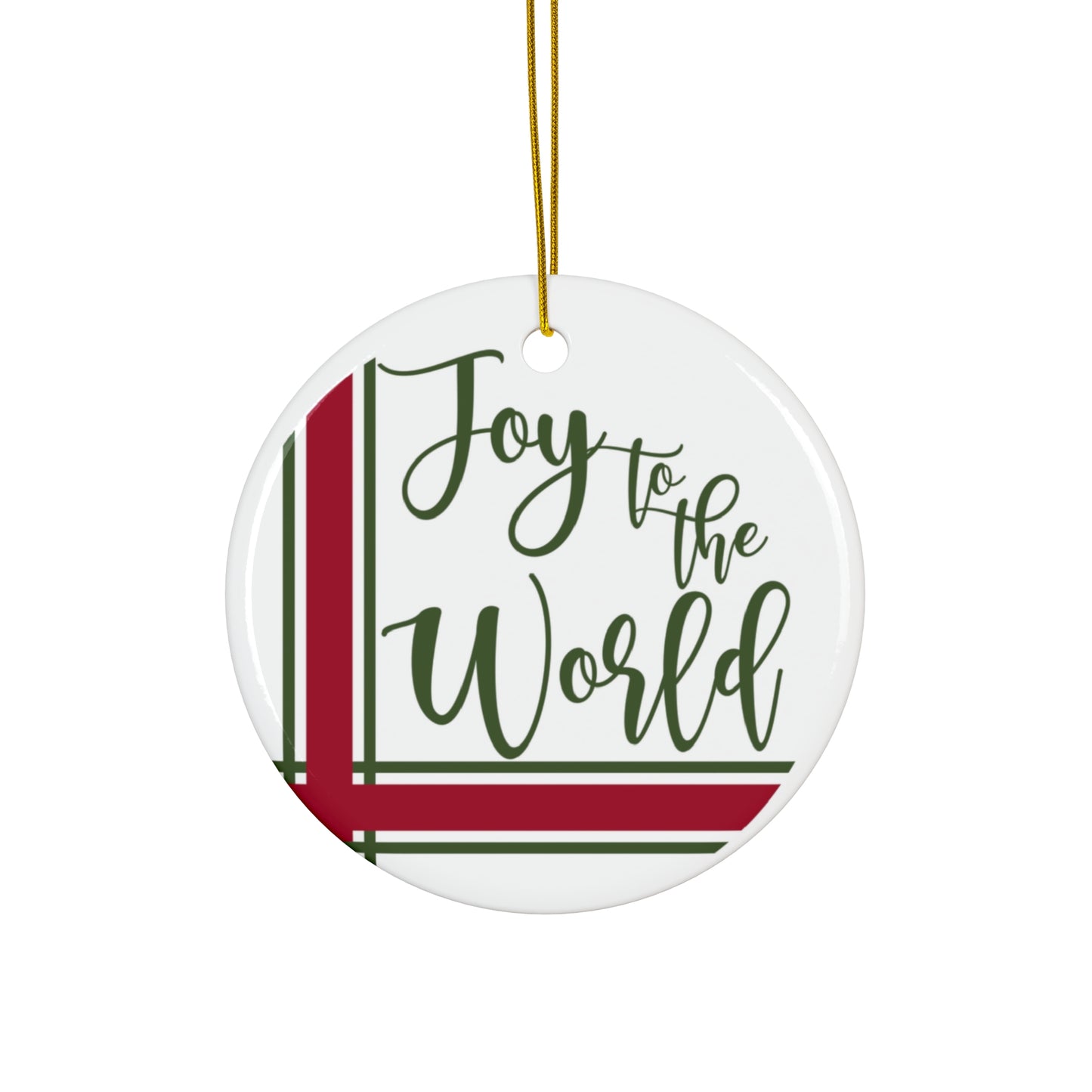 Joy To The World Ceramic Disc Ornament      Item #1580595