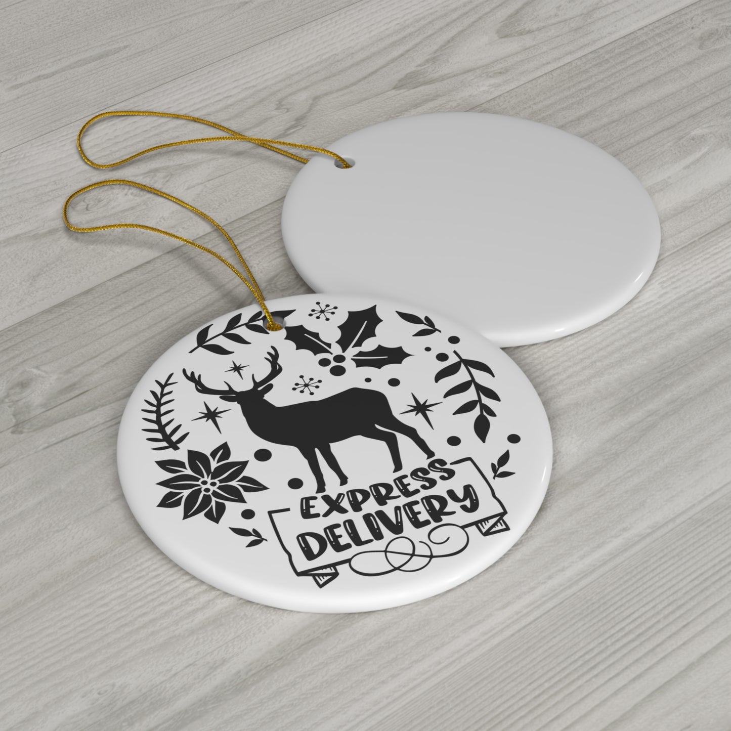 Express Delivery Ceramic Disc Ornament            Item #7821131