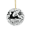 Blitzen Reindeer Ceramic Ornament      Item #151272 - Buckshot's Bargain Barn