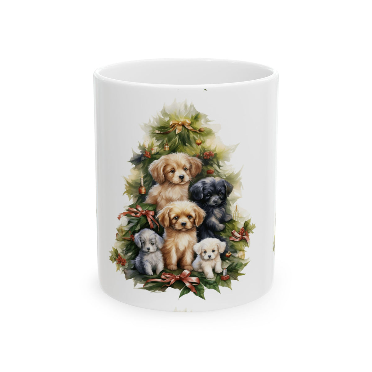 Puppy Christmas Tree Ceramic Mug 11oz  Item #478111