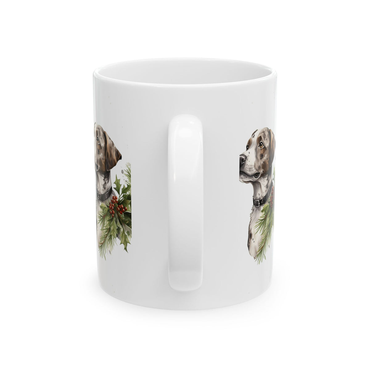 Christmas Dog Mug – Festive Labrador Portrait Ceramic Coffee Cup 11oz   Item #286512