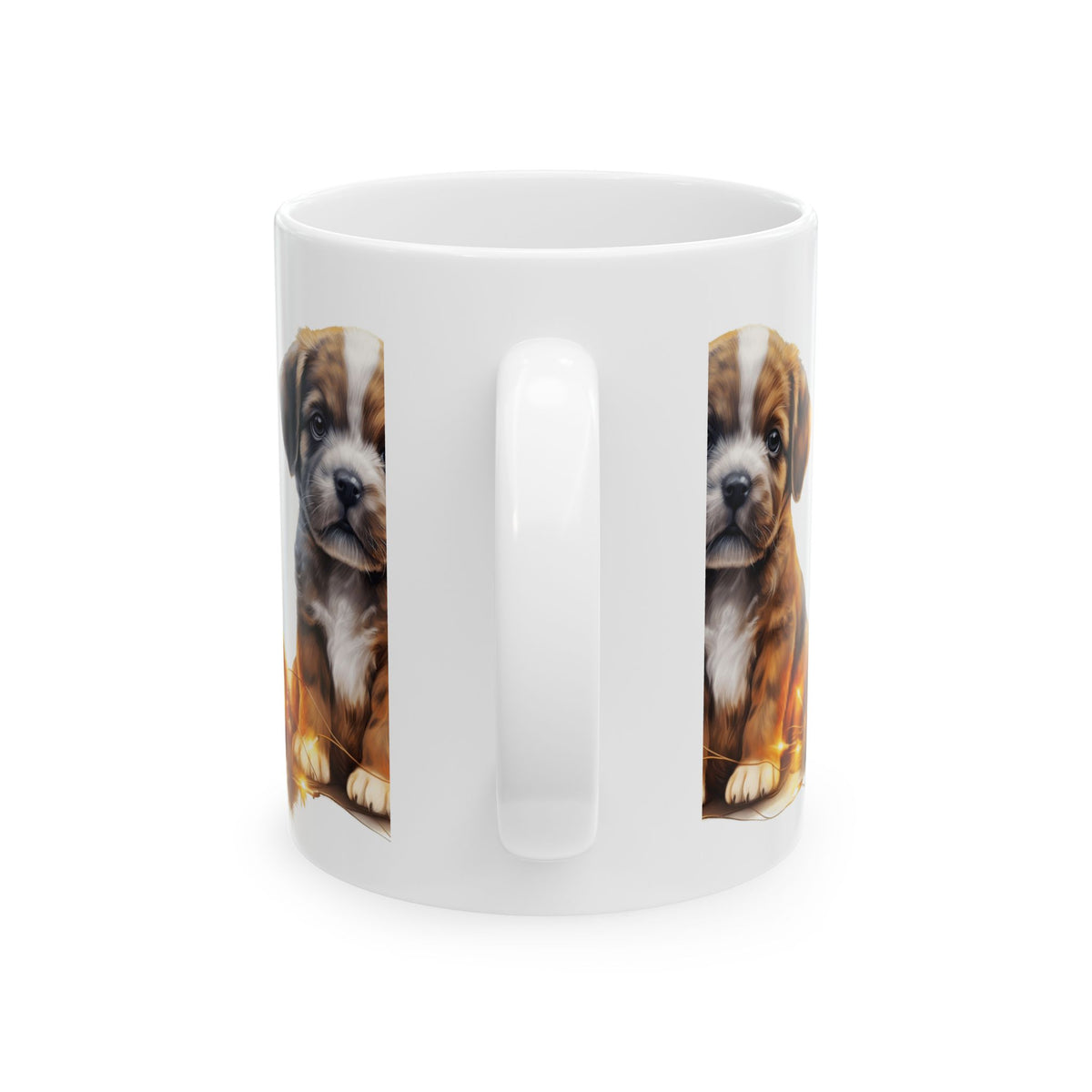 Cute Puppy Ceramic Mug – Adorable Brown Puppy Coffee Cup 11oz  Item #885054
