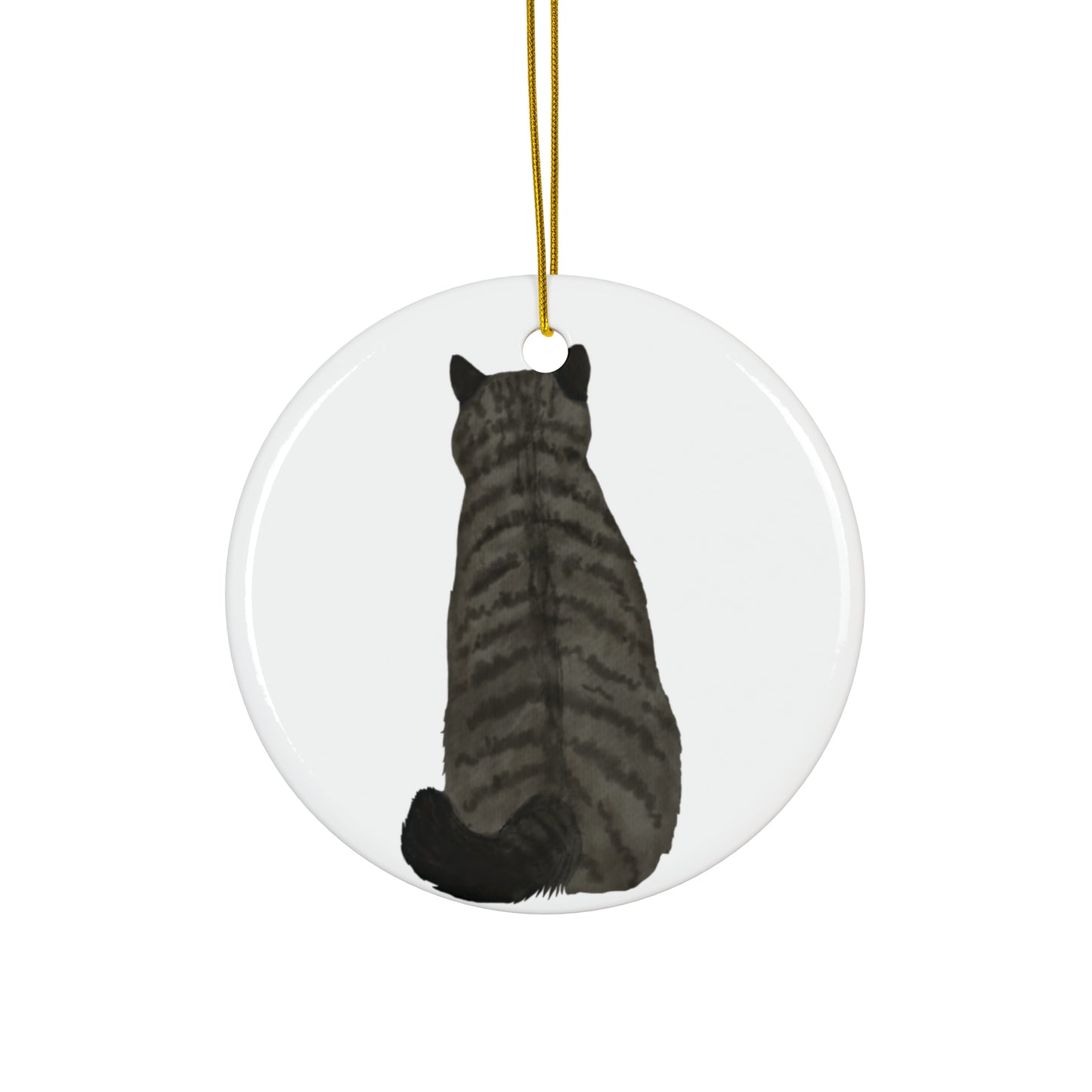 Cat Ceramic Disc Ornament           Item #476759