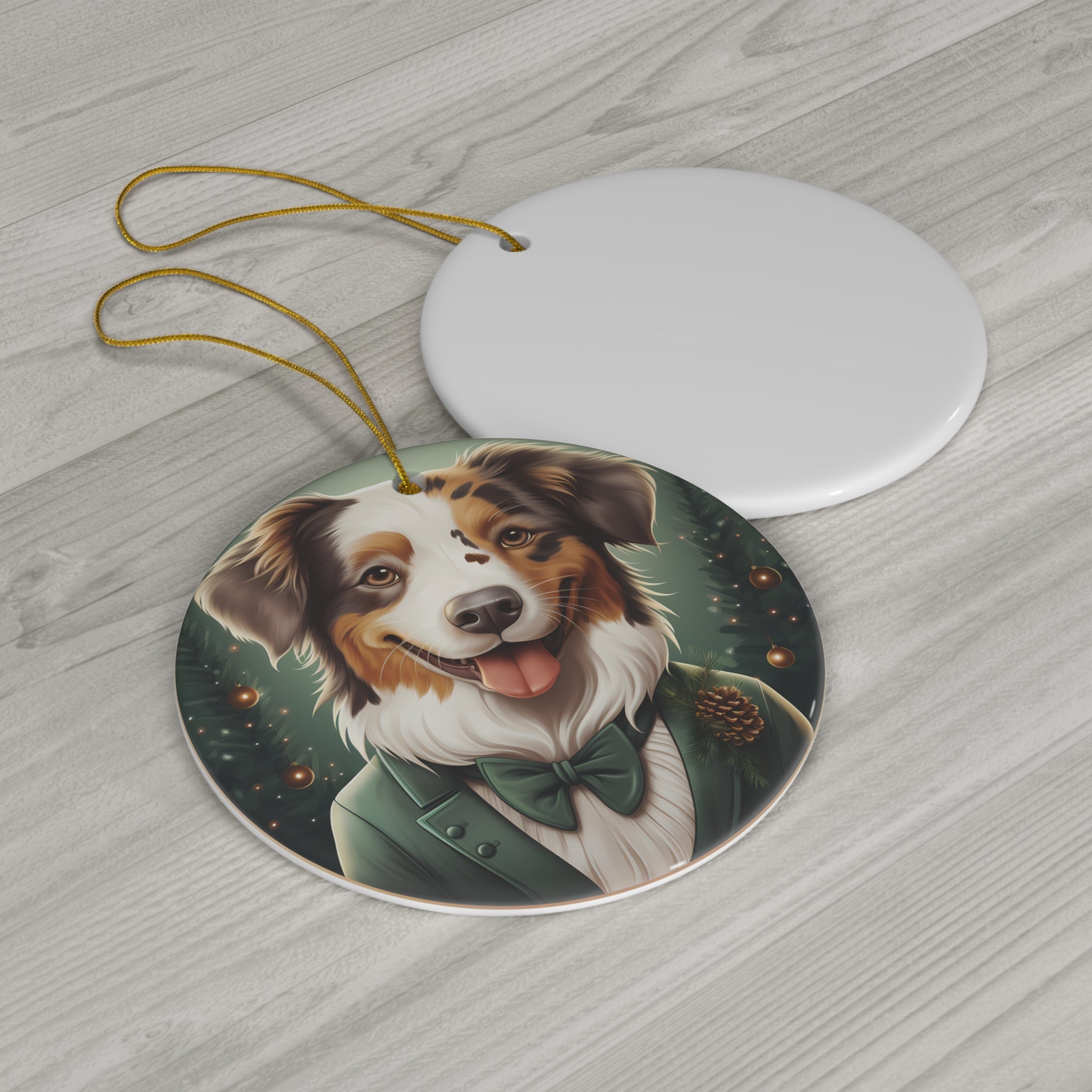 Dog Ceramic Disc Ornament         Item #2417114