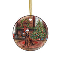Ceramic Ornament - Irish Setter Christmas Dog       Item #2240142