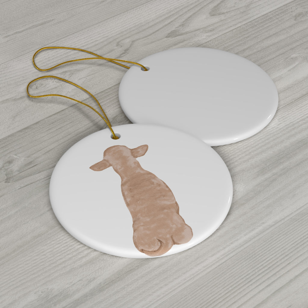 Dog Ceramic Disc Ornament        Item #9388933