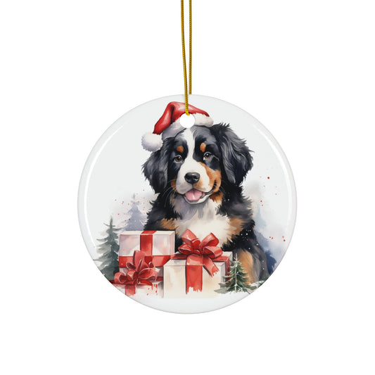 Ceramic Ornament - Bernese Mountain Dog Christmas     Item #3797151