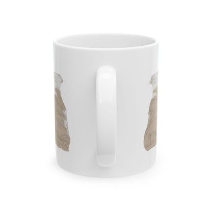 Dog Silhouette Mug – Back View Ceramic Coffee Cup 11oz    Item #47433