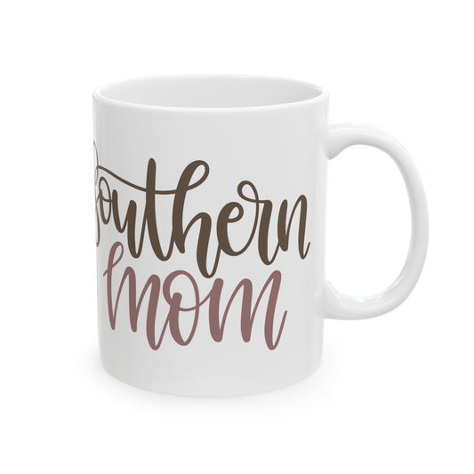 Southern Soul Mom Ceramic Mug – Script Calligraphy Coffee Cup 11oz    Item #736571