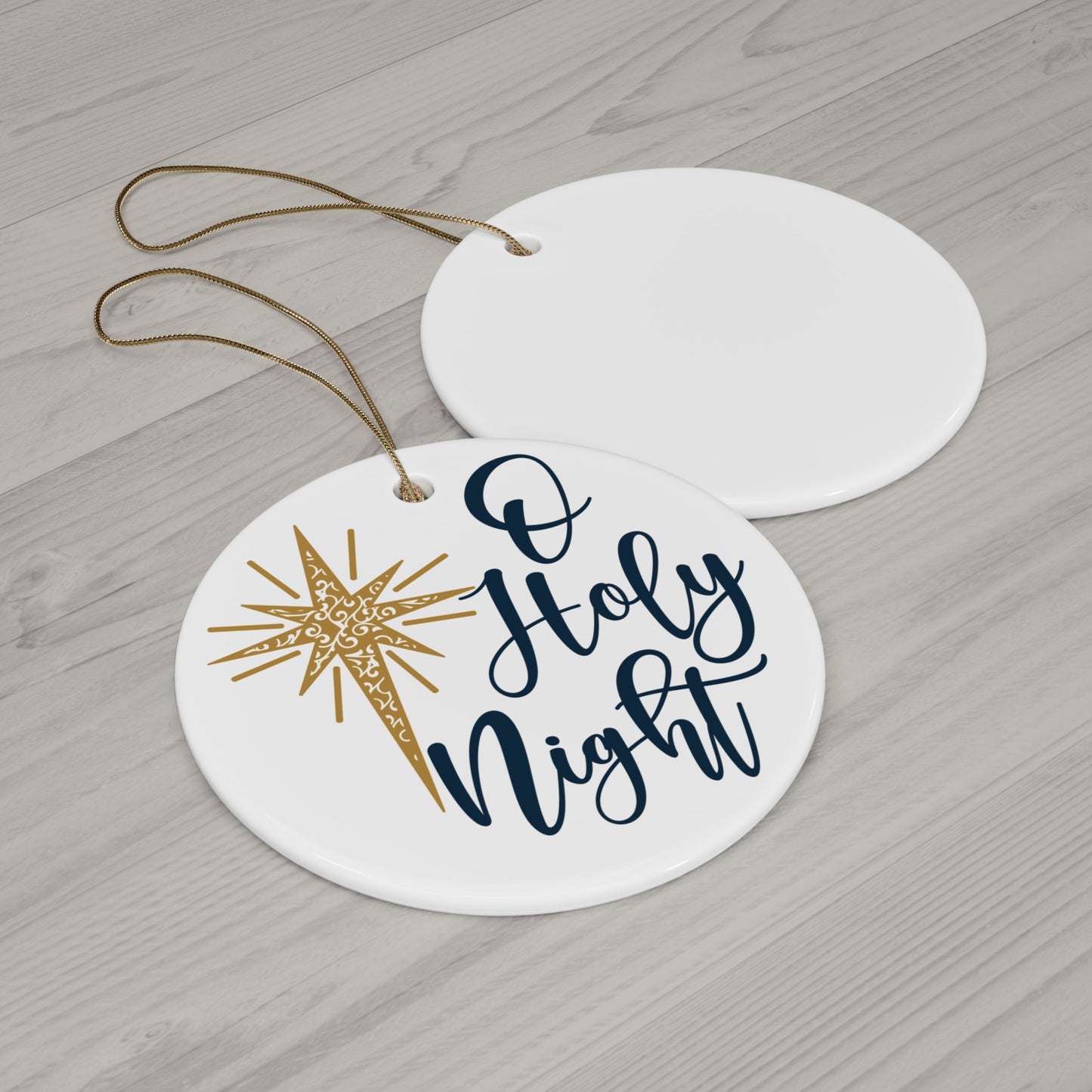 O Holy Night Ceramic Disc Ornament      Item #5198533