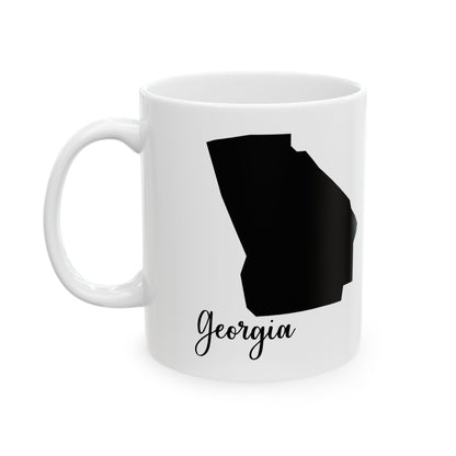 Georgia State Silhouette Ceramic Mug – 11oz    Item #595169