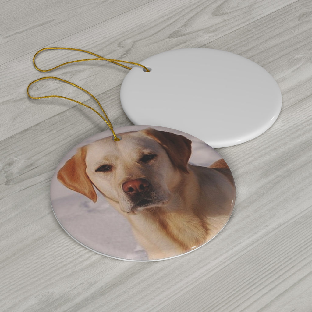 Labrador Retriever Ceramic Disc Ornament         Item #4711591 - Buckshot's Bargain Barn
