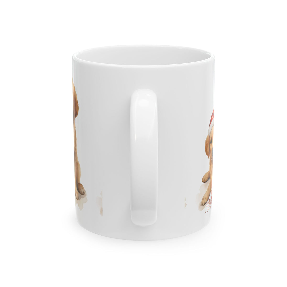 Cute Puppies With Presents Christmas Ceramic Mug 11oz  Item #789603
