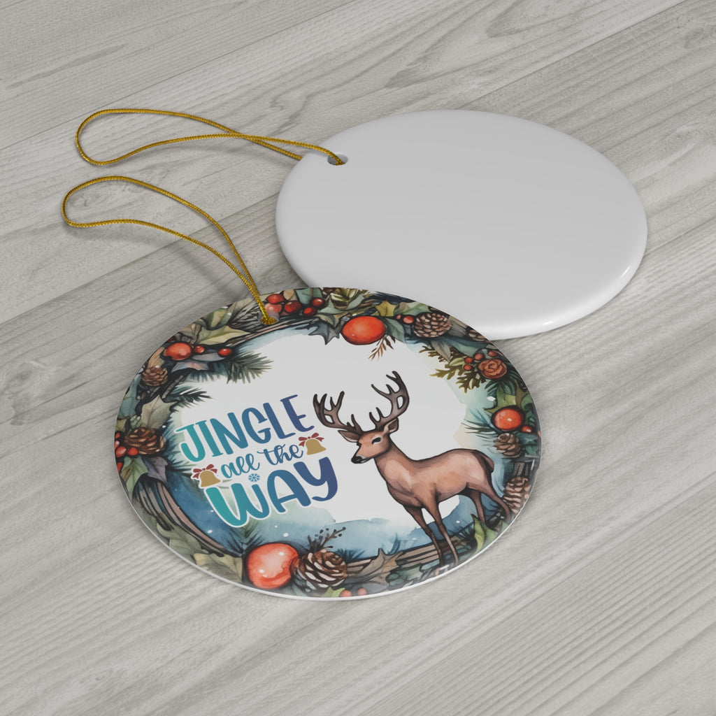 Deer Ceramic Ornament       Item #9736823 - Buckshot's Bargain Barn