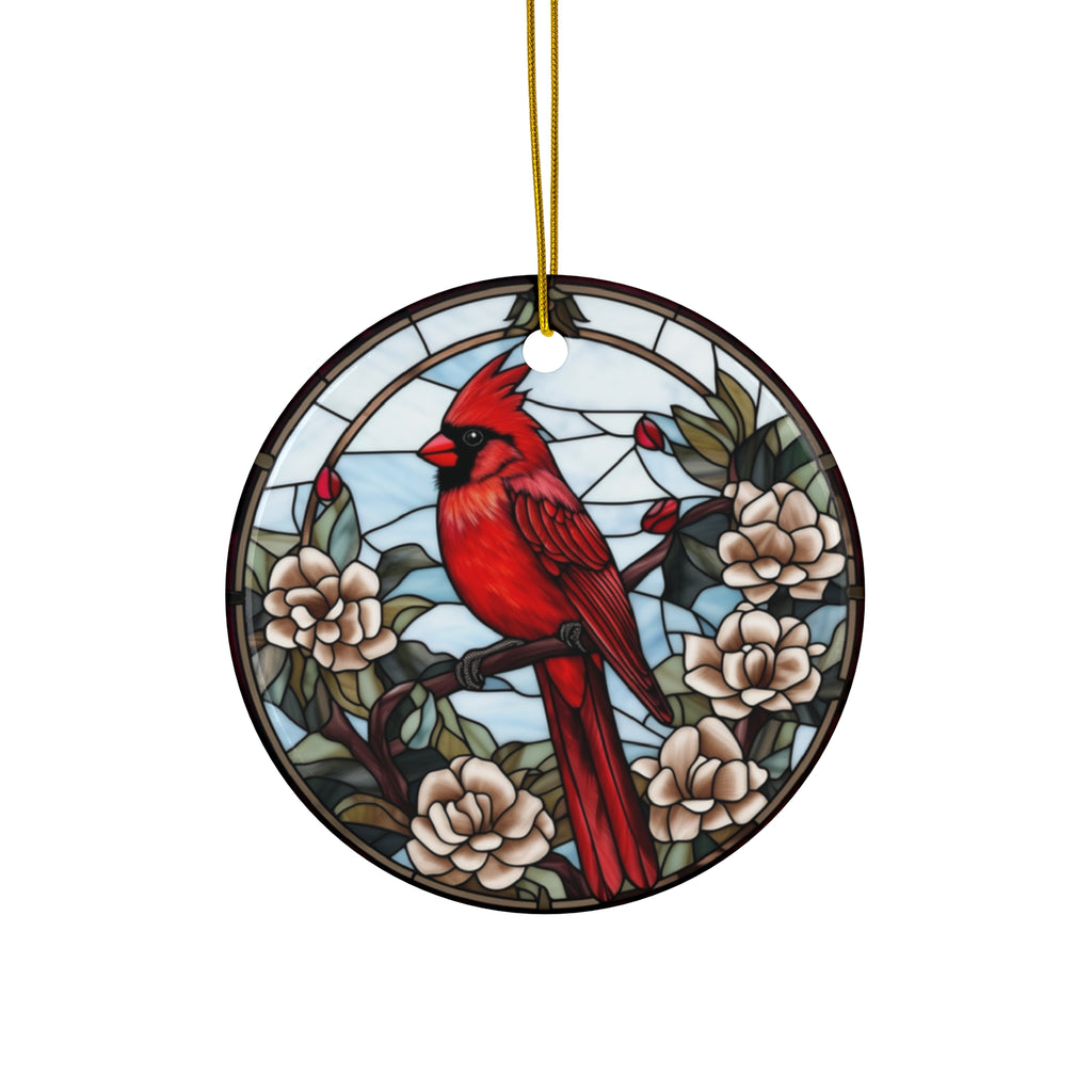 Christmas Cardinal Ceramic Ornament       Item #480541 - Buckshot's Bargain Barn