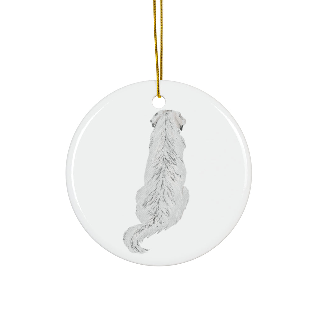 Dog Ceramic Disc Ornament          Item #5421874