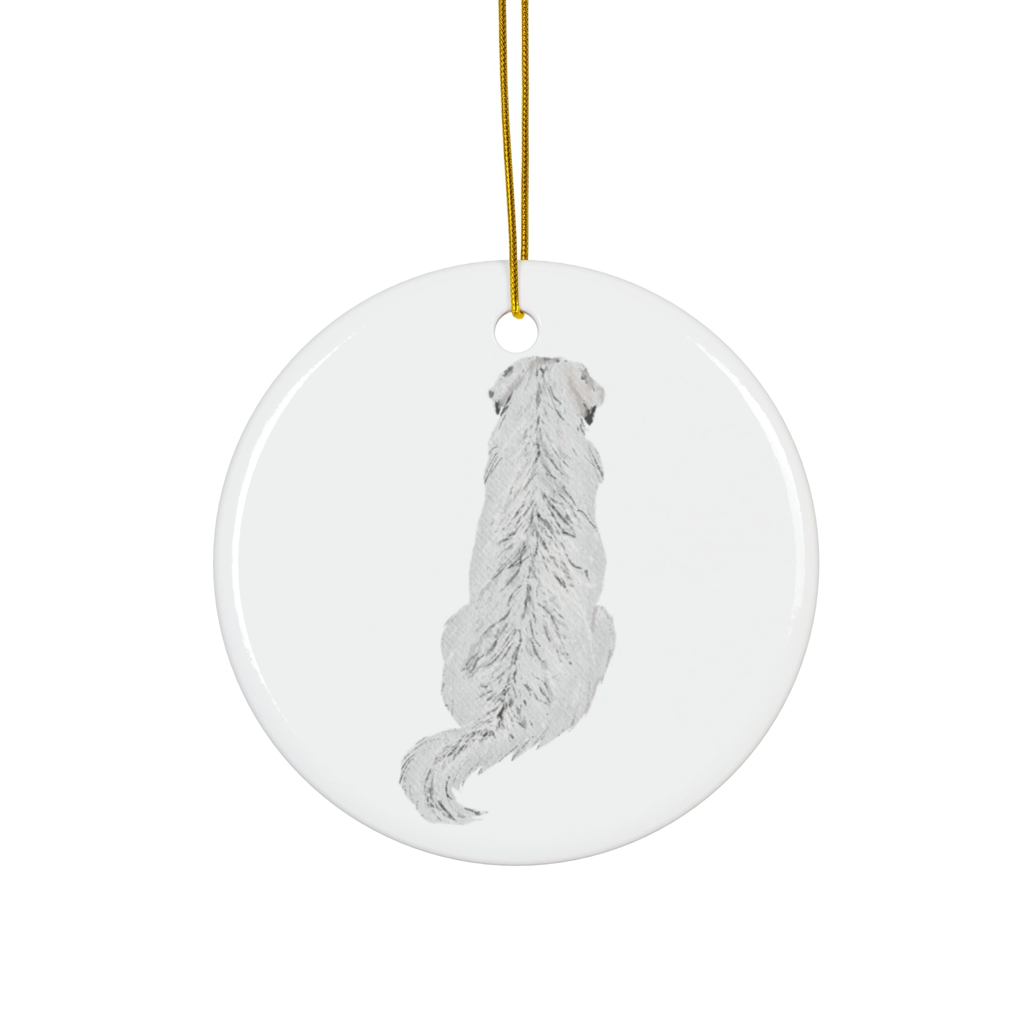 Dog Ceramic Disc Ornament          Item #5421874
