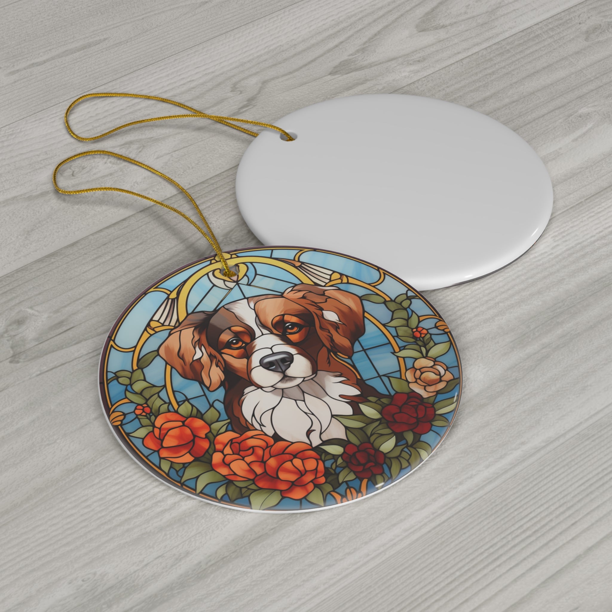 Christmas Dog Ceramic Ornament         Item #4577957 - Buckshot's Bargain Barn