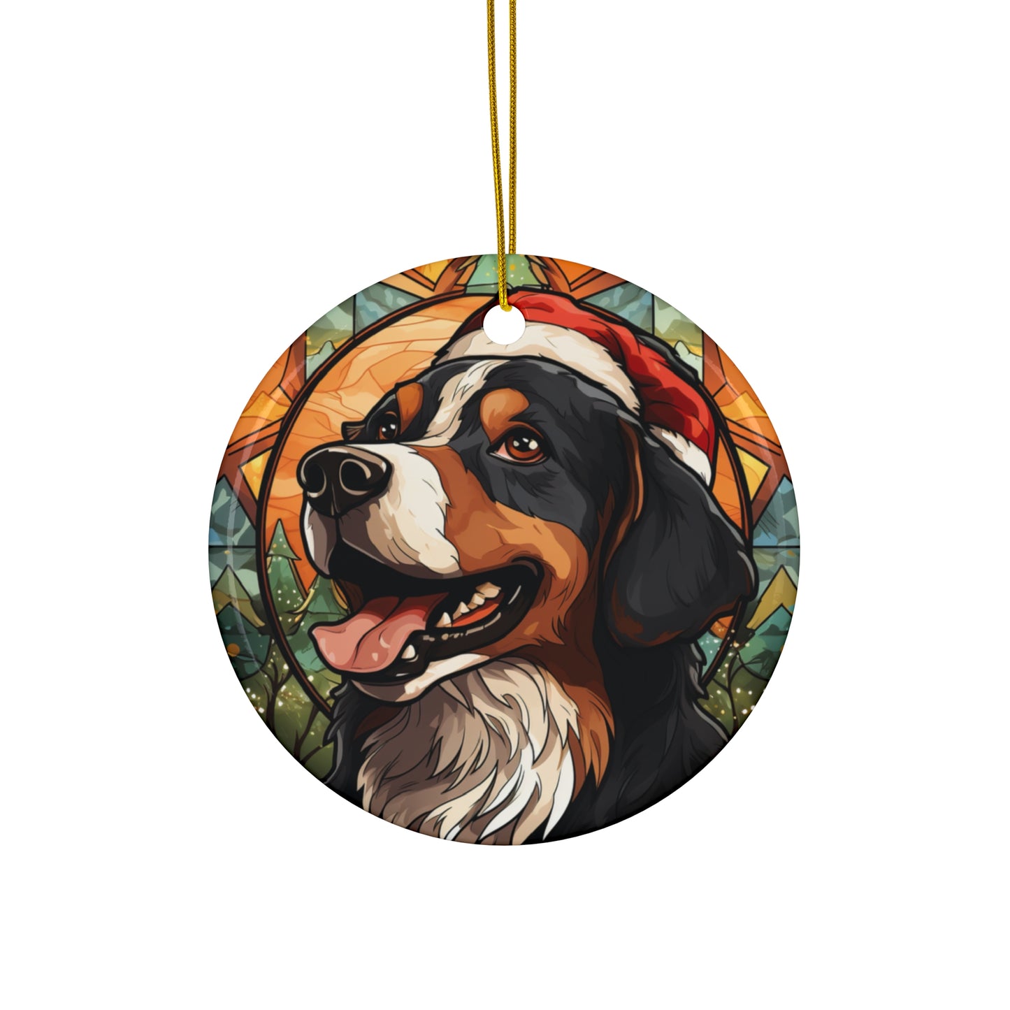 CERAMIC ORNAMENT - ENTLEBUCHER MOUNTAIN DOG            Item #5349256