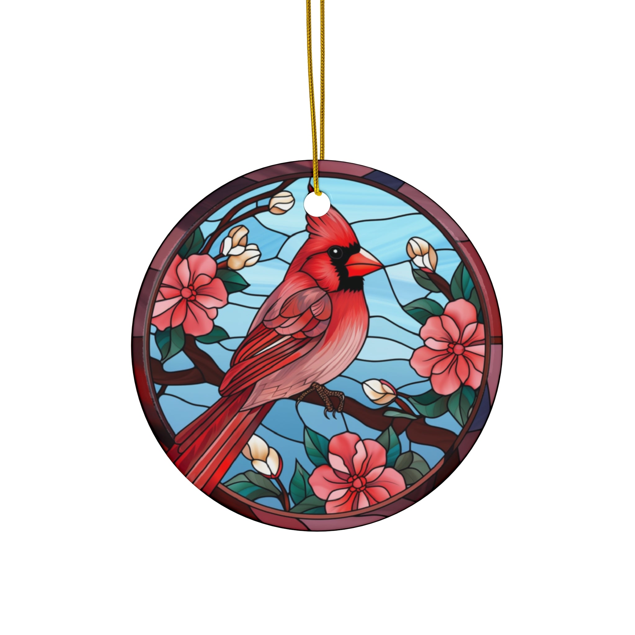 Christmas Cardinal Ceramic Ornament     Item #7400641 - Buckshot's Bargain Barn