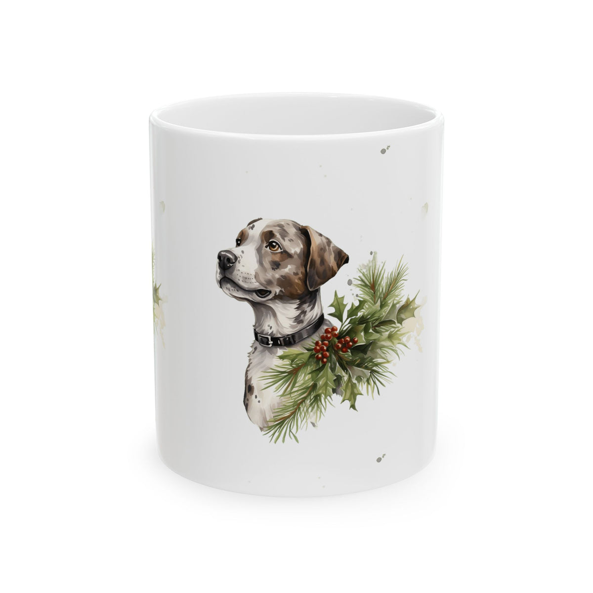 Christmas Dog Mug – Festive Labrador Portrait Ceramic Coffee Cup 11oz   Item #286512