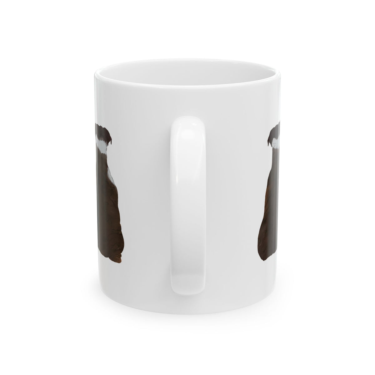 Dog Silhouette Mug – Back View Ceramic Coffee Cup 11oz    Item #49204