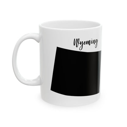 Wyoming State Silhouette Ceramic Mug – 11oz    Item #765043