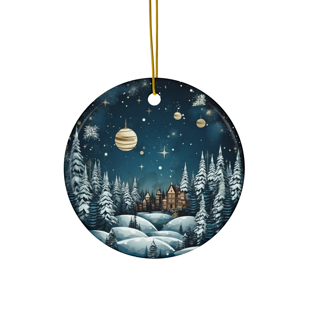 Town Ceramic Ornament         Item #96285 - Buckshot's Bargain Barn