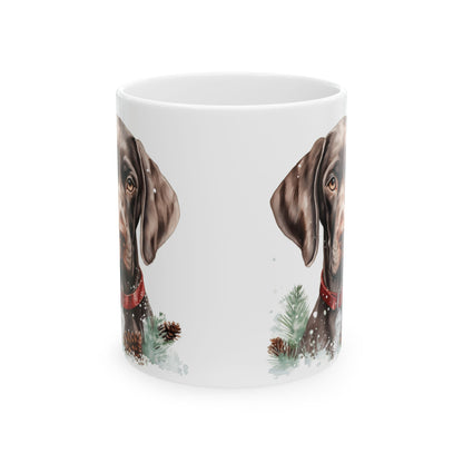 Festive Christmas Puppy Mug 11oz  Item #740011