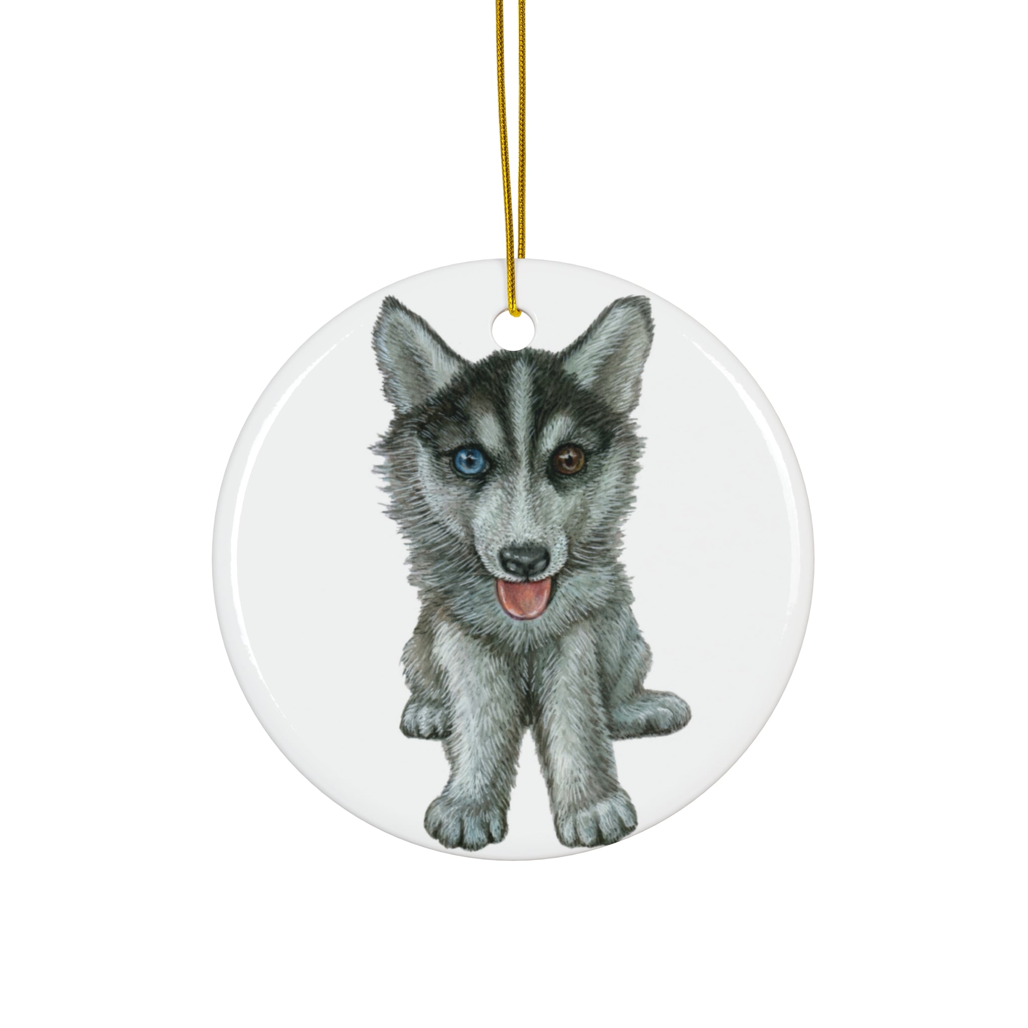 Dog Ceramic Disc Ornament       Item #4126143