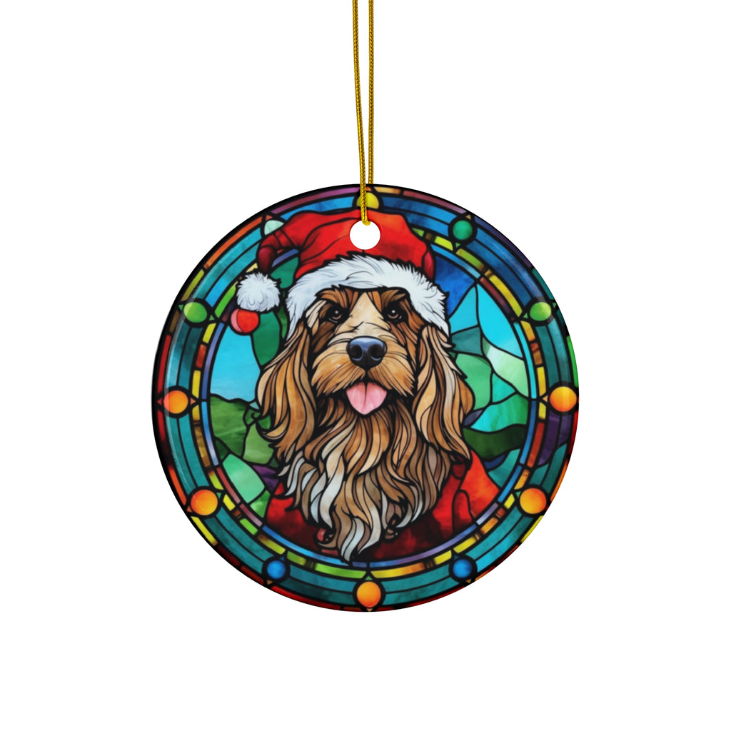 Dog Ceramic Disc Ornament            Item #6119279