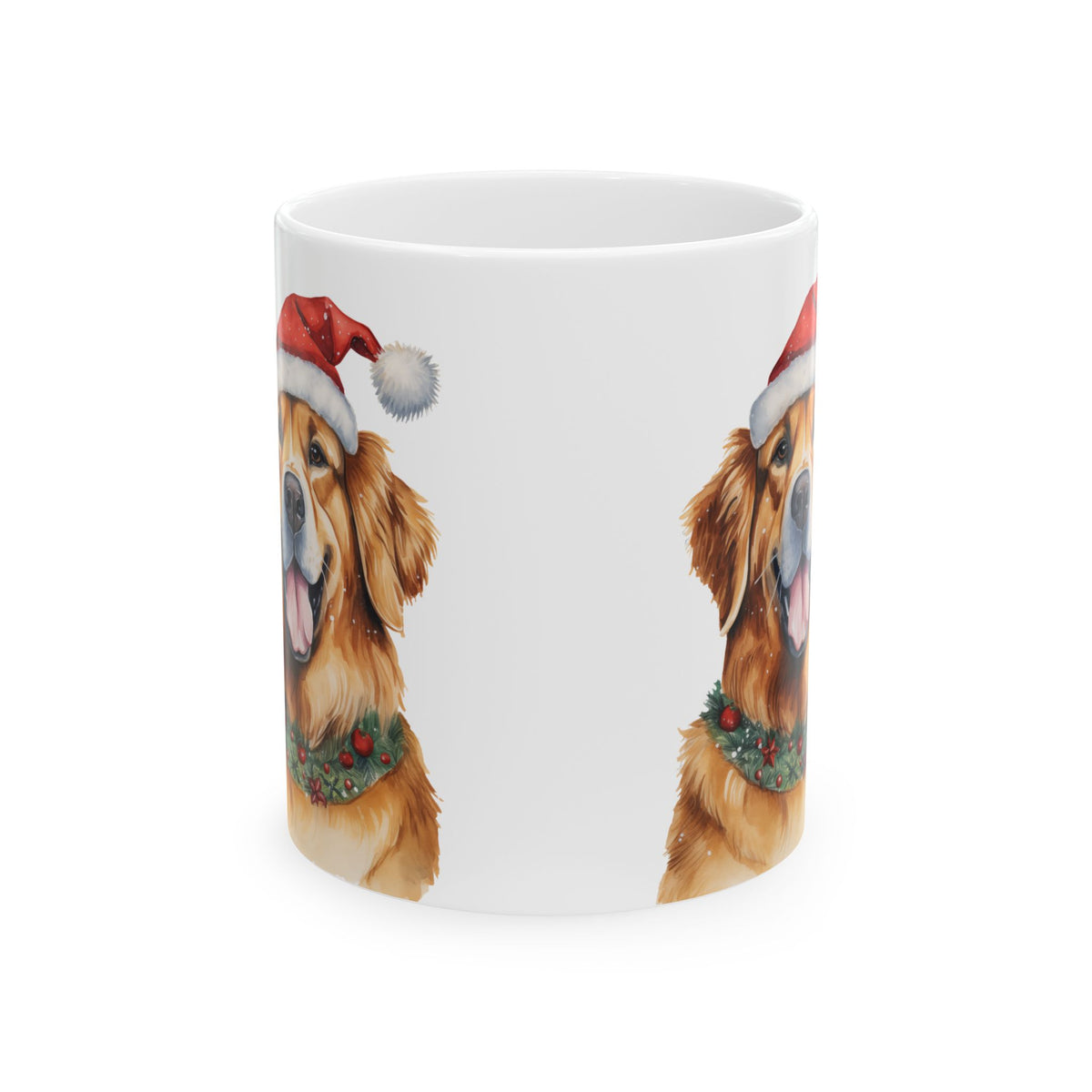 Christmas Golden Retriever Mug – Holiday Dog Coffee Cup 11oz   Item #938171